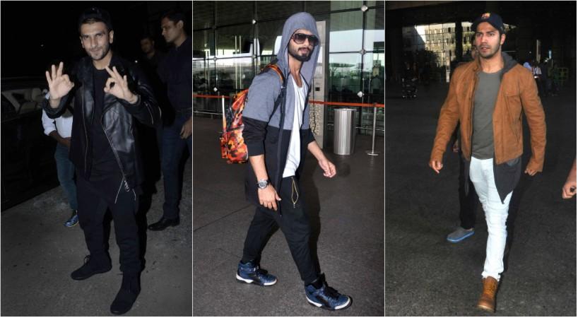 Ranveer Singh, Shahid Kapoor, Varun Dhawan