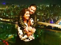 "Yeh Hai Mohabbatein" and "Bahu Hamari Rajni_Kant" parties together. Pictured: "Yeh Hai Mohabbatein" actor Karan Patel and wife Ankita Karan Patel