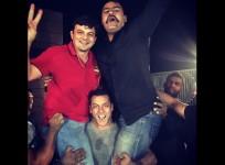 Salman Khan at "Sultan" wrap up party