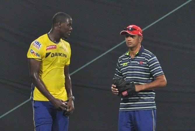 Carlos Brathwaite Rahul Dravid Delhi Daredevils