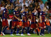 Pique Suarez Neymar Messi Iniesta Barcelona