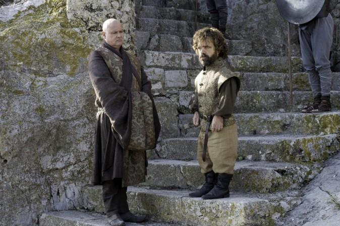 Pictured: Tyrion Lannister and Lord Varys Game of Thrones