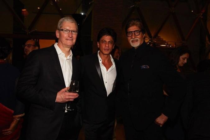 Tim Cook, Shah Rukh Khan and Amitabh Bachchan