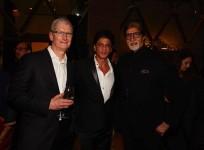 Tim Cook, Shah Rukh Khan and Amitabh Bachchan