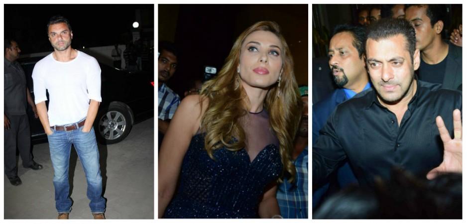Sohail Khan, Iulia Vantur and Salman Khan