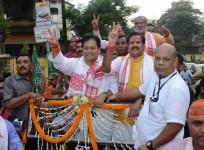 Assam assembly polls elections 2016 muslim votes sarbananda sonowal bjp victory celebrations roadshow