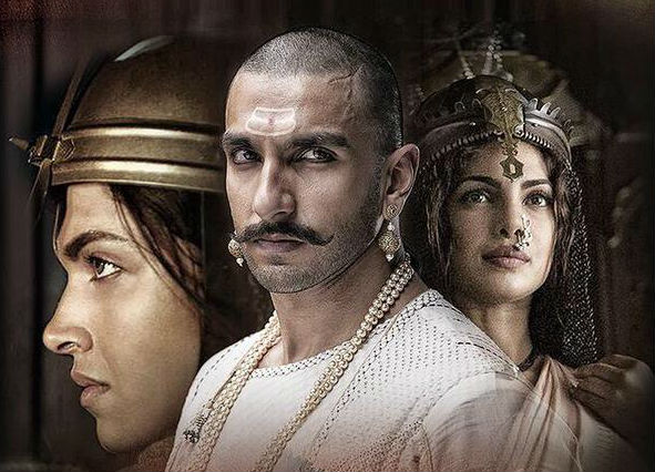 A TV show based on "Bajirao Mastani"? Pictured: Ranveer Singh, Deepika Padukone and Priyanka Chopra in "Bajirao Mastani" poster