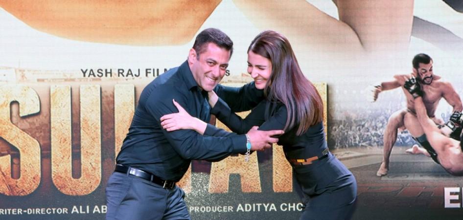 Salman Khan and Anushka Sharma at "Sultan" trailer launch