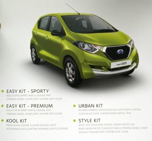 Datsun redi-Go 4 accessory kits explained