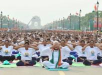 yoga venue rajpath yoga day international ayush modi un