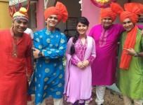 Nidhi Bhanushali aka Sonu of "Taarak Mehta Ka Ooltah Chashmah" scores high in SSC exam. Pictured: "Taarak Mehta Ka Ooltah Chashmah" actors Bhavya Gandhi, Nidhi Bhanushali and others