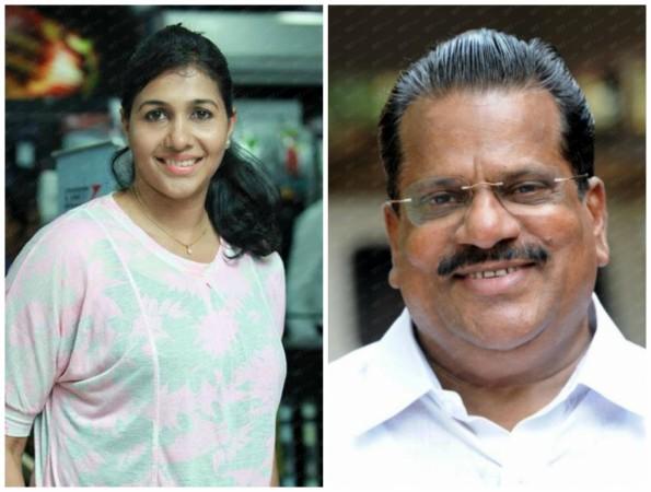 Olympian Anju Bobby George against Kerala sports minister EP Jayarajan
