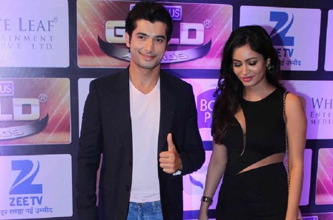 Ssharad Malhotra makes his first public appearance with girlfriend Pooja Bisht. Pictured: Ssharad Malhotra and Pooja Bisht at Zee Gold Awards 2016