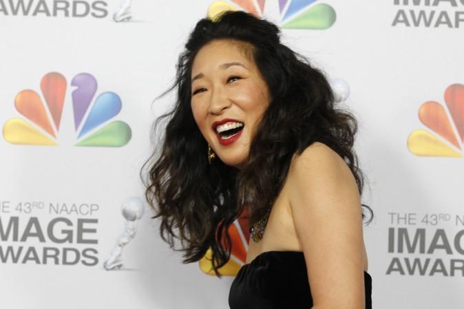 Pictured: Actress Sandra Oh arrives at the 43rd NAACP Image Awards in Los Angeles, California February 17, 2012. Sandra Oh