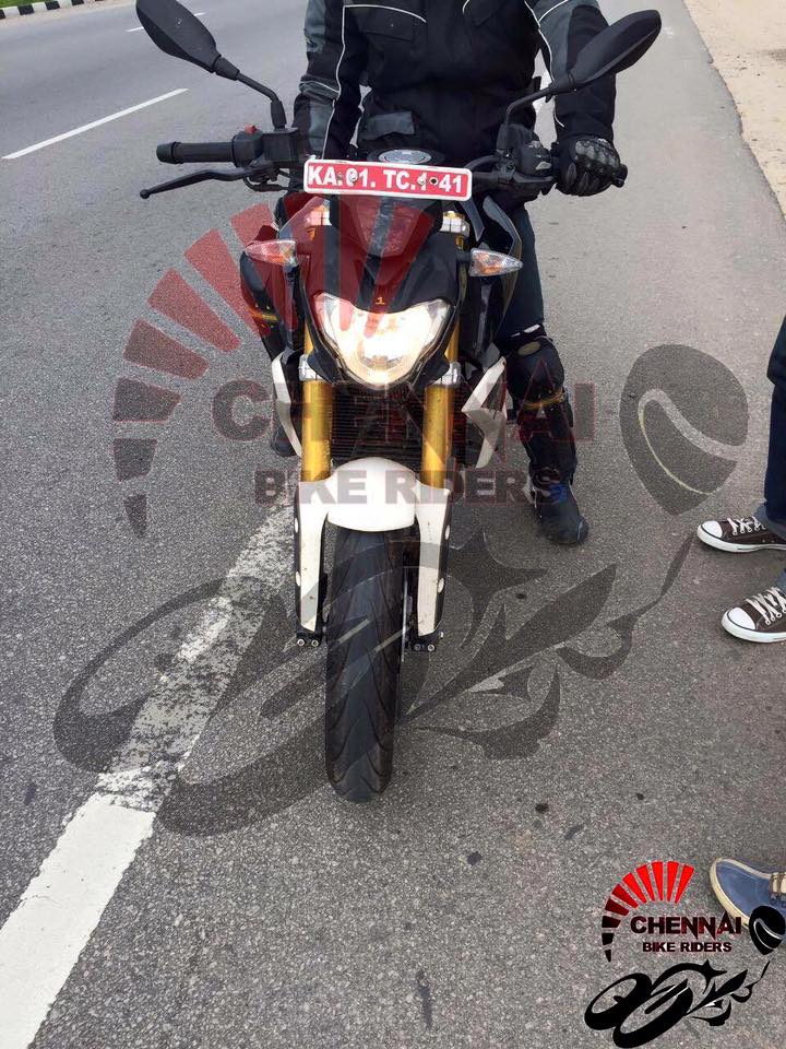 Pictured: BMW G 310 R bmw g 310 r was testing michelin tyres sans abs