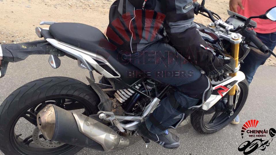 Pictured: BMW G 310 R bmw g 310 r was testing michelin tyres sans abs