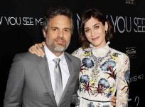 Lizzy Caplan with co-star Mark Ruffalo