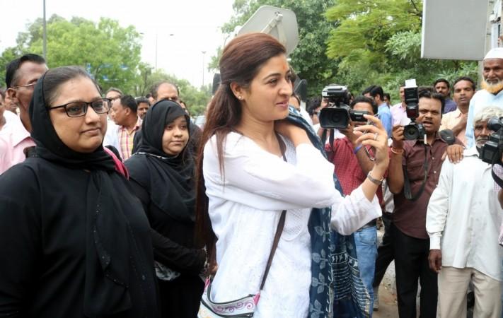 New Delhi: Delhi legislator Alka Lamba arrives at the Anti-Corruption Bureau (ACB) office in New Delhi, on June 14, 2016