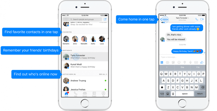 Facebook Messenger update
