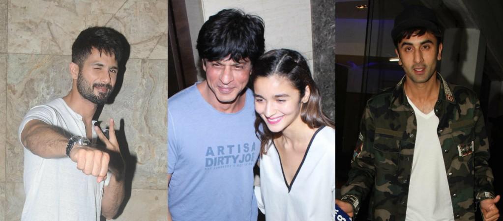 Shahid Kapoor, Shah Rukh Khan, Alia Bhatt, Ranbir Kapoor at