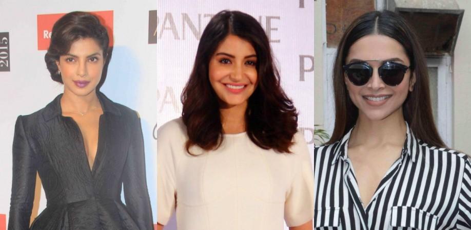 Priyanka Chopra, Anushka Sharma and Deepika Padukone