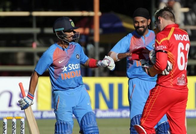 India Mandeep Singh KL Rahul Zimbabwe