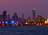 Mumbai skyline at night