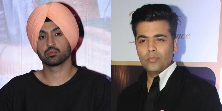 Diljit Dosanjh and Karan Johar