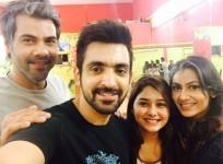 "Kumkum Bhagya:" Will Pragya be able to expose Tanu? Pictured: "Kumkum Bhagya" actors Shabbir Ahluwalia, Arijit Taneja, Sriti Jha and Leena Jumani