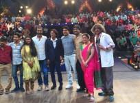 "The Kapil Sharma Show" episode featuring "Sairat" team scored the highest TRPs in the non-fiction category. Pictured: "Sairat" team on the sets of "The Kapil Sharma Show."