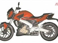 Bajaj Pulsar CS400 sketch image leaked ahead of imminent launch
