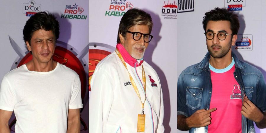 Shah Rukh Khan, Amitabh Bachchan, Ranbir Kapoor at Pro Kabaddi League