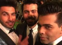 Ranveer Singh, Fawad Khan and Karan Johar at IIFA Awards 2016