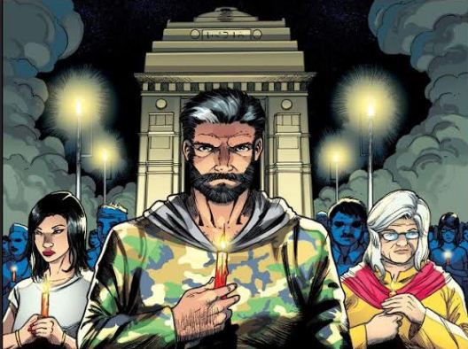 Rakshak in a Indian comic book series