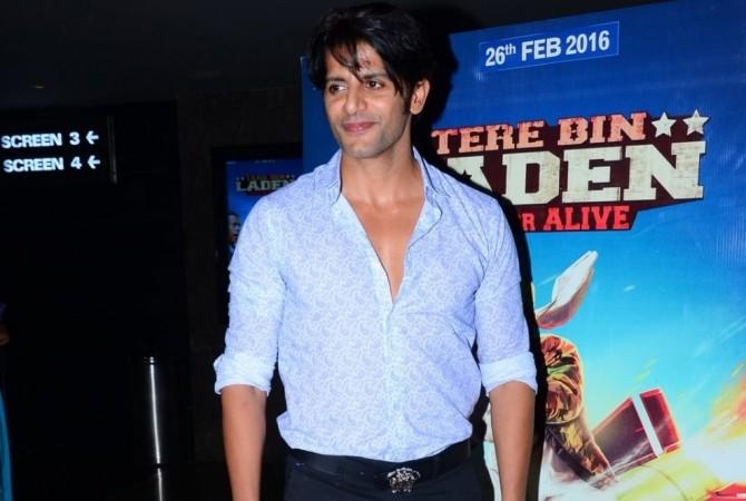 Karanvir Bohra and wife Teejay are expecting their first child. Pictured: Karanvir Bohra during the screening of "Tere Bin Laden" in Mumbai.