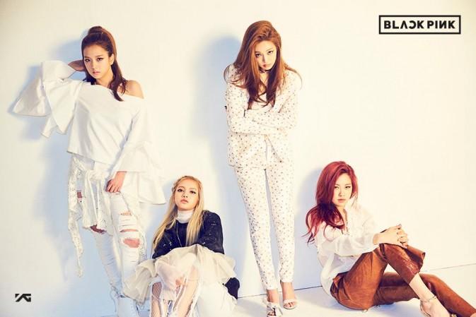 Pictured: The members of Black Pink. Black Pink