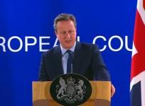 David Cameron addresses news conference after the EU summit in Brussels