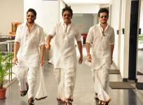 Naga Chaitanya, Nagarjuna and Akhil Akkineni