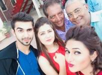 Aditi Bhatia praised by Jeetendra. Pictured: "Yeh Hai Mohabbatein" co-stars Divyanka Tripathi, Aditi Bhatia, Abhishek Verma and others.