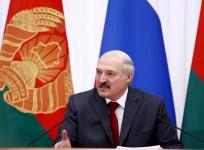 Belarussian President Alexander Lukashenko makes a statement after a session of the Supreme State Council of Russia-Belarus Union State in Minsk, Belarus, Feb. 25, 2016.