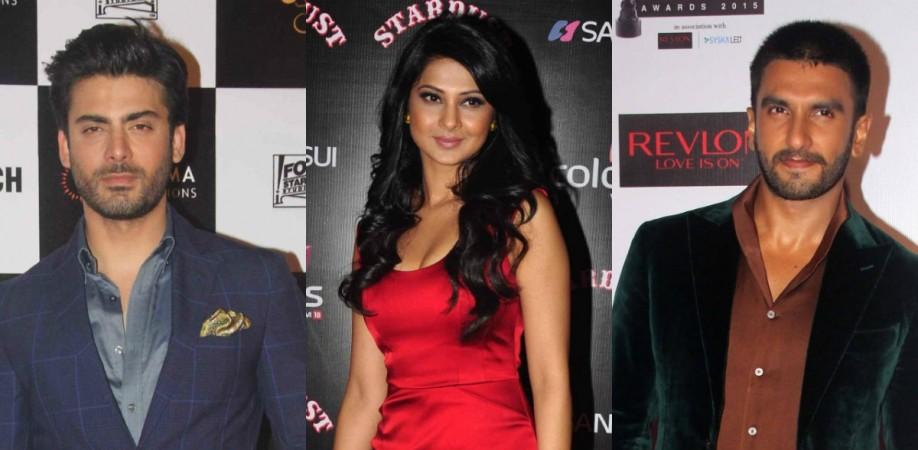 Fawad Khan, Jennifer Winget and Ranveer Singh in a film