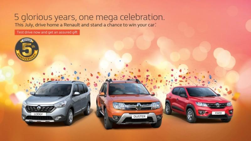 Renault India celebrates 5th anniversary with discounts and benefits