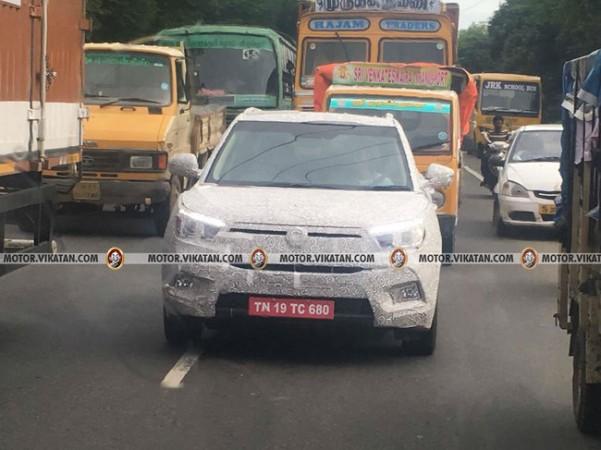 Mahindra Ssangyong Tivoli Compact Suv Spied Testing In India; Expected 