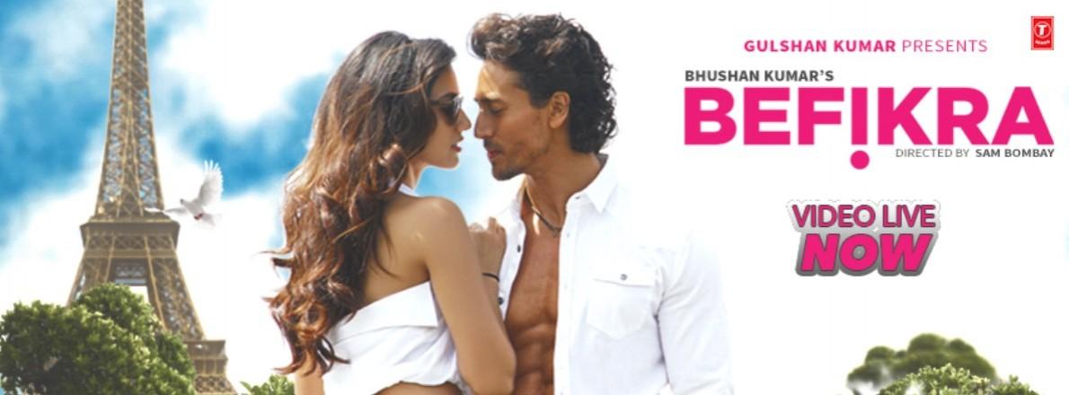 Tiger Shroff and Disha Patani are reportedly dating. Pictured: Tiger-Disha in Befikra poster