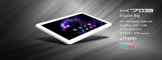 Swipe launches X703 tablet with 6,000mAh battery at Rs. 7,499