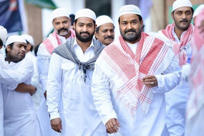 Junior NTR and Mohanlal in Janatha Garage