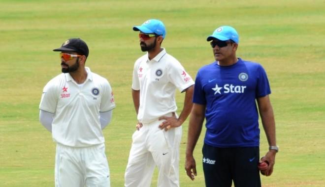 Kohli Rahane Kumble India