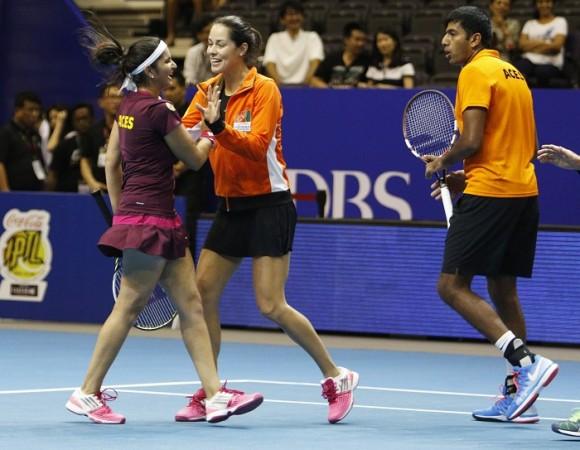 Sania Mirza Ana Ivanovic Rohan Bopanna