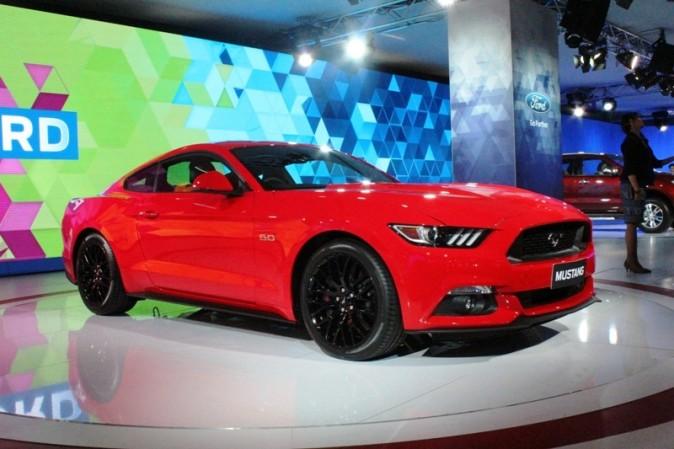 Ford Mustang displayed at Auto Expo 2016 Ford Mustang