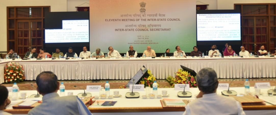 modi inter state council meeting chief ministers arun jaitley july 16 saturday rajnath singh